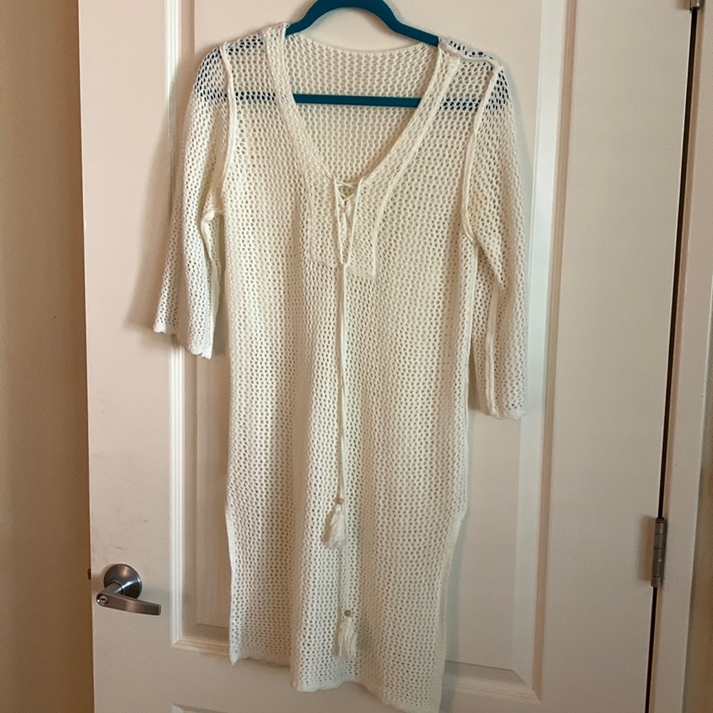 Knit swimsuit coverup